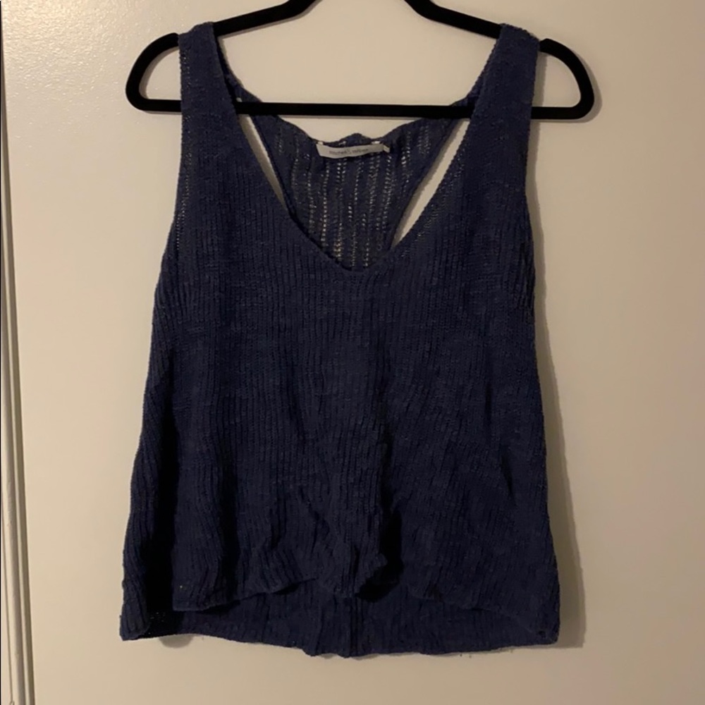 Blue sweater tank